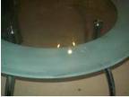 Circle glass Dining table & 4 chairs
